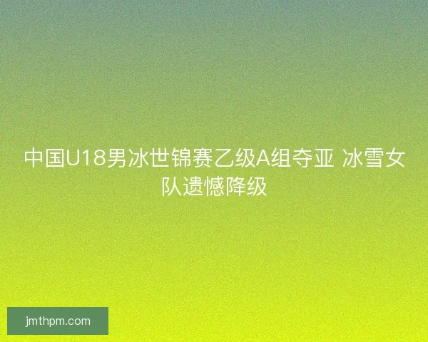 中国U18男冰世锦赛乙级A组夺亚 冰雪女队遗憾降级